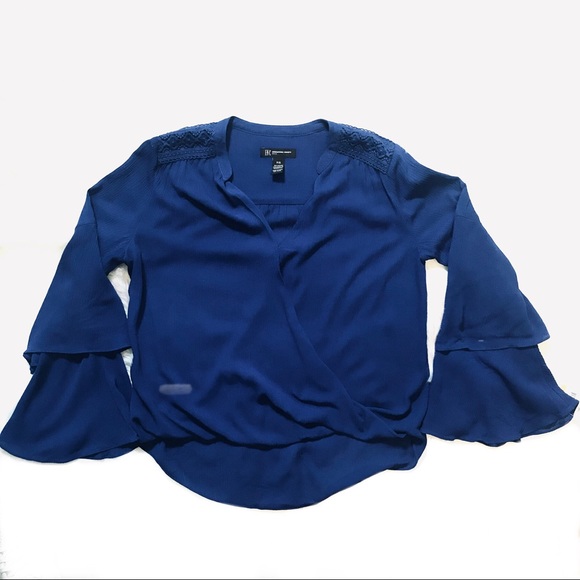 INC International Concepts Petite Bell Sleeve Top - Picture 3 of 8